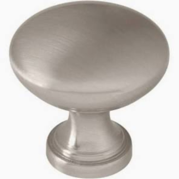 Garrett 1-3/16 in. (30 mm) Classic Satin Nickel Round Cabinet Knobs Set of 18 - Picture 1 of 3